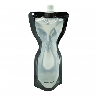 Botella Funny - Transparente/Negro S/Impresión