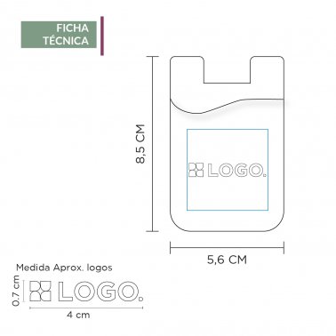 Bag Porta tarjeta de silicona para celular