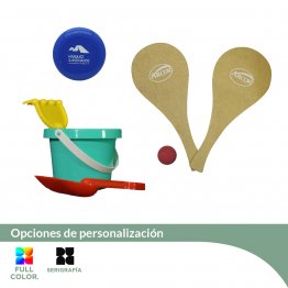 Kit Juegos de playa - C/Impresión 1 Color Frente