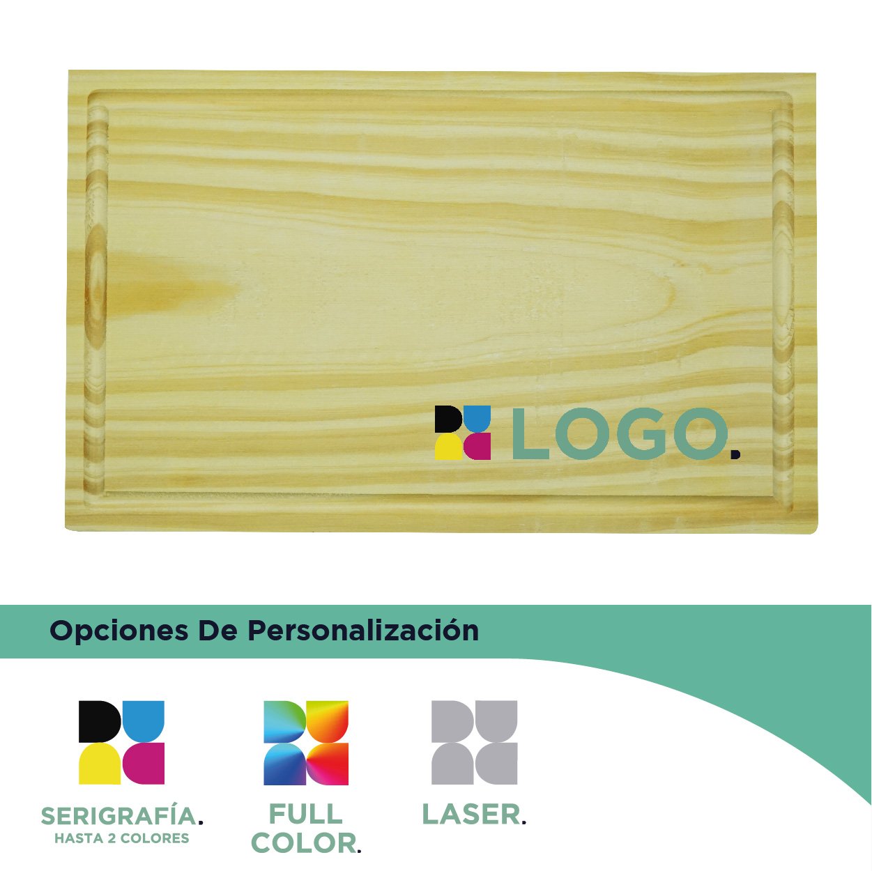 Tabla de Madera Rectangular Mediana 18cm 30cm Catálogo