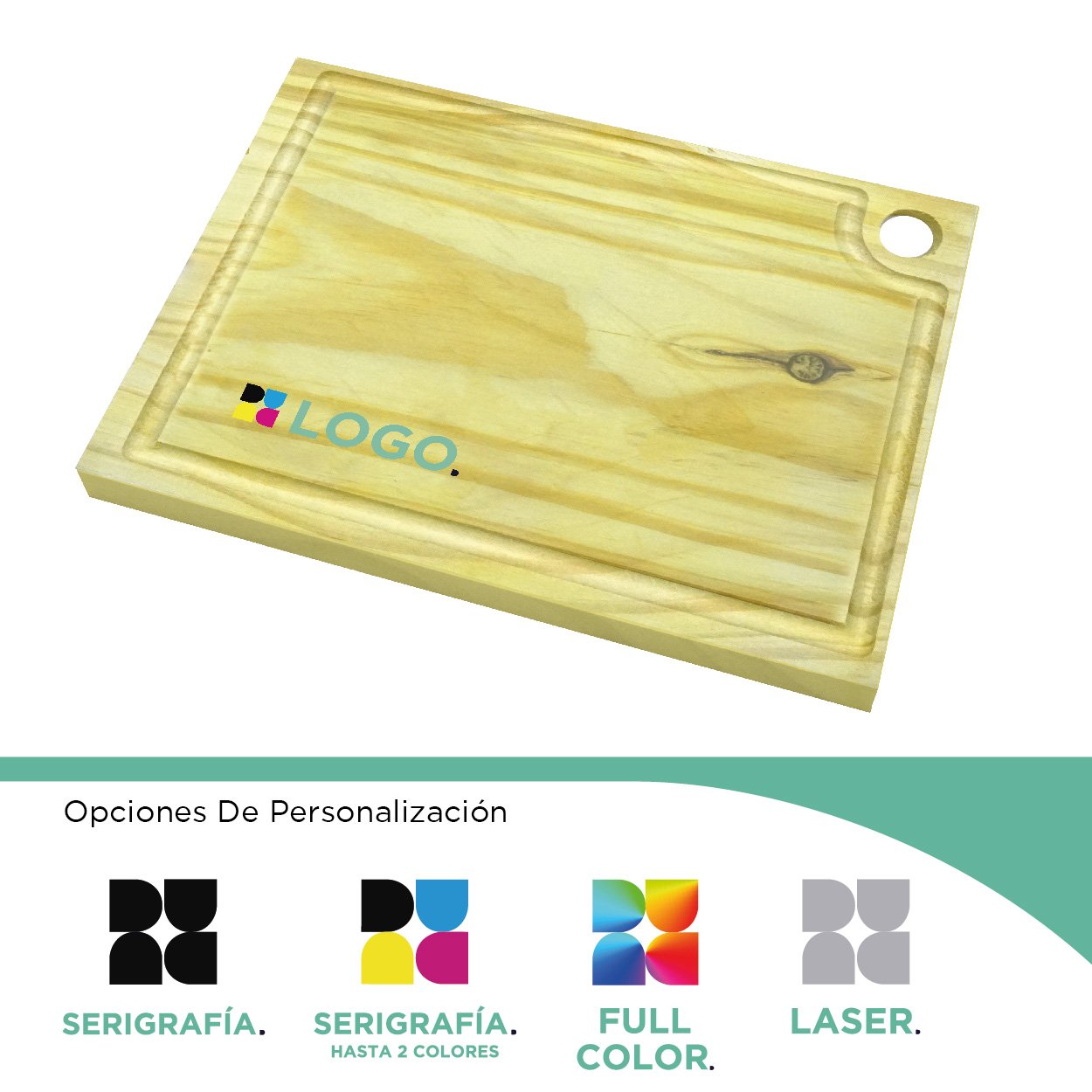 Tabla de Madera Rectangular Chica 18cm 24cm Catálogo